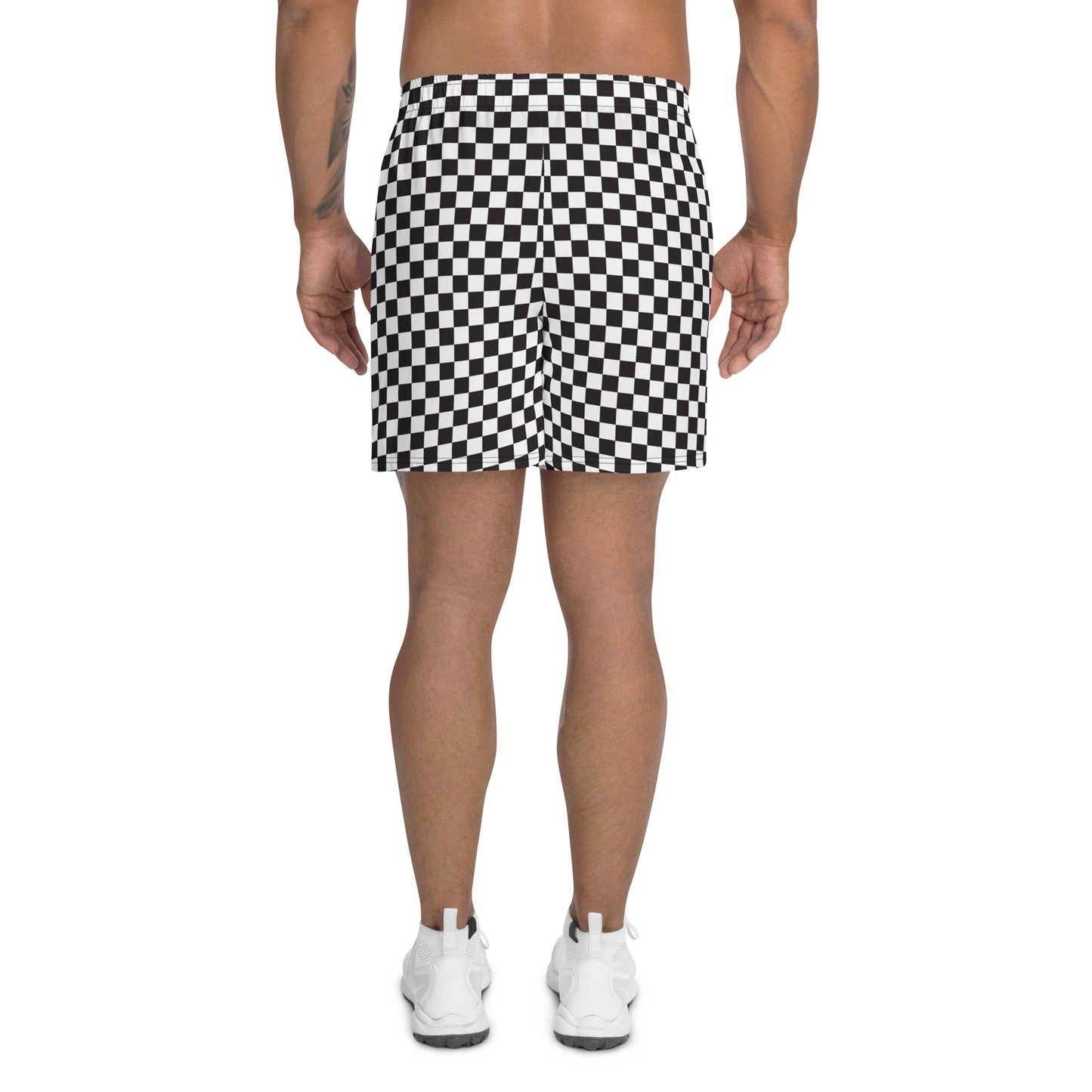 Checkered Men's Athletic Shorts