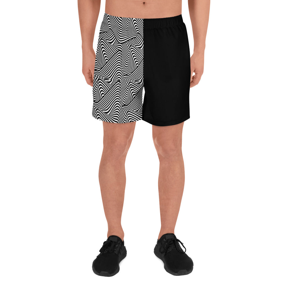 Mind Melt Split Men's Athletic Shorts