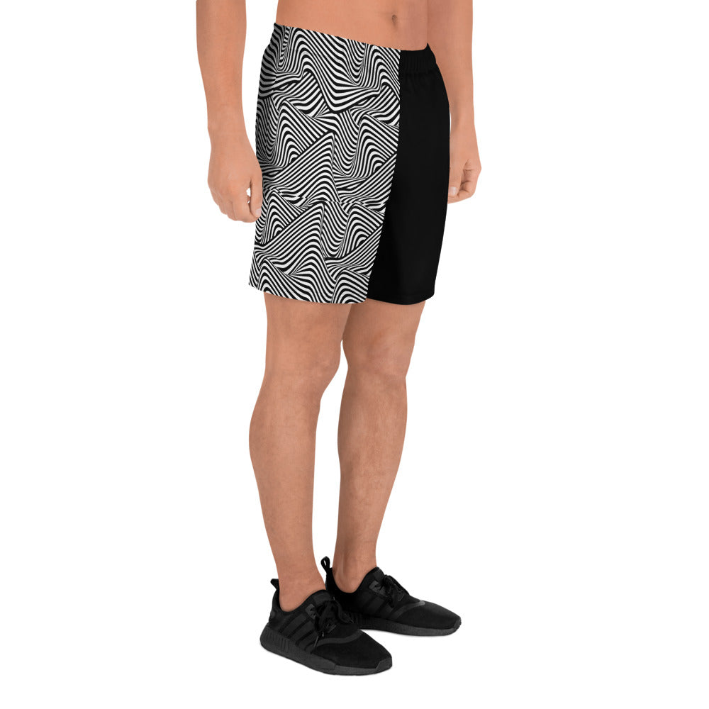 Mind Melt Split Men's Athletic Shorts