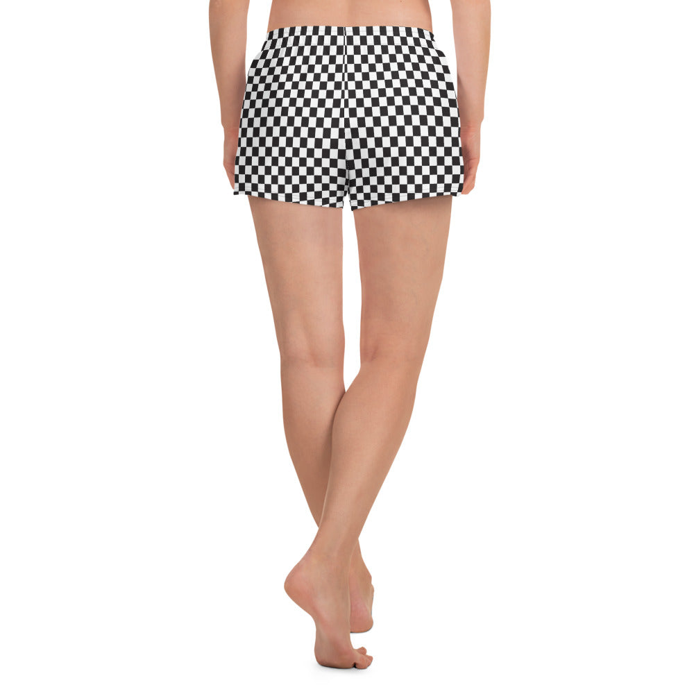 Checkered Women’s Athletic Shorts