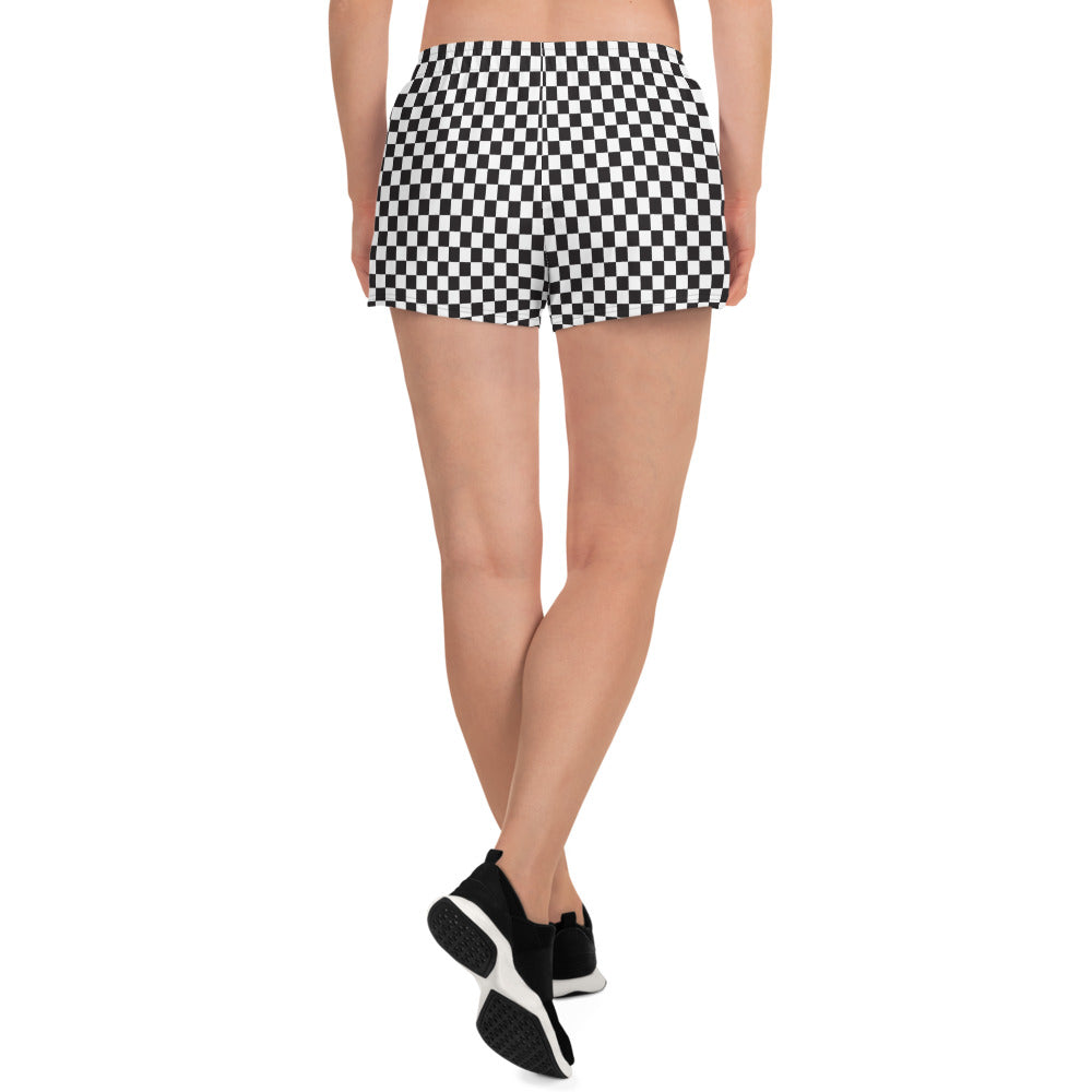 Checkered Women’s Athletic Shorts