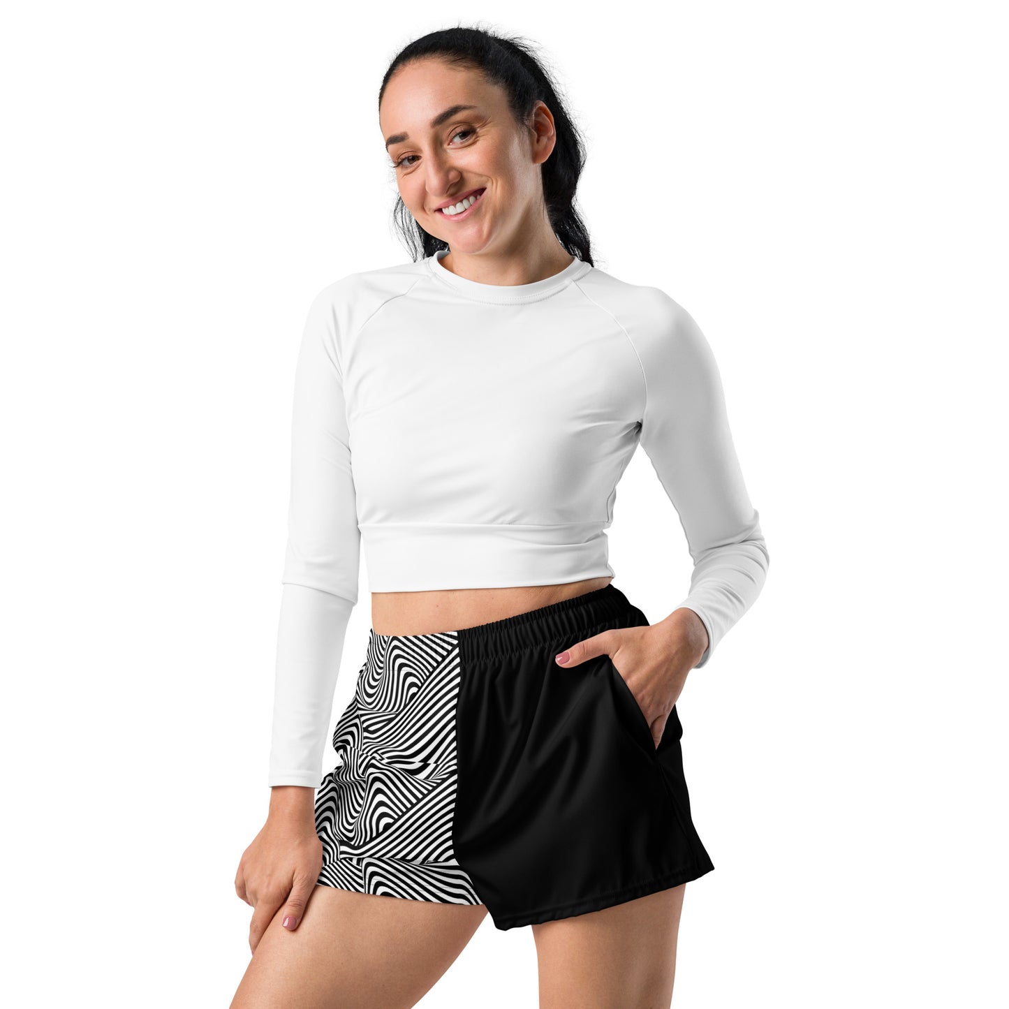 Mind Melt Split Women's Athletic Shorts