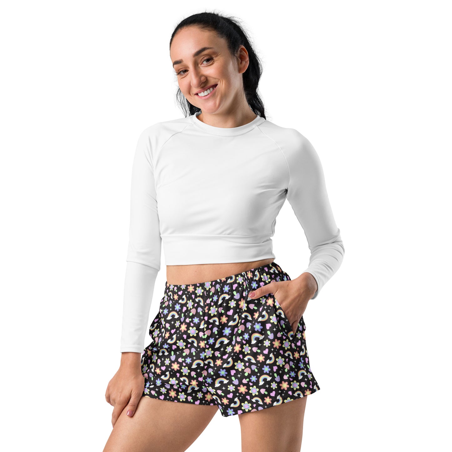 Dark Garden Women's Athletic Shorts