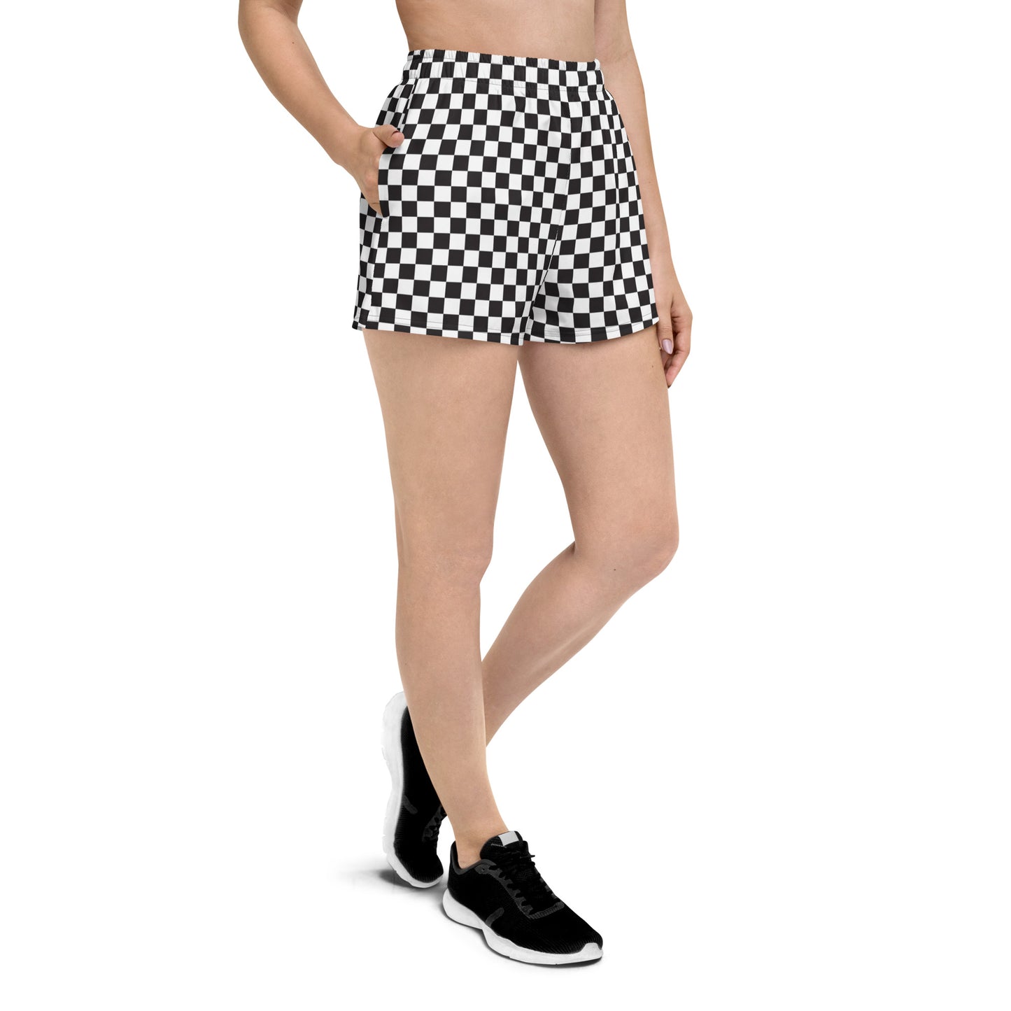 Checkered Women’s Athletic Shorts