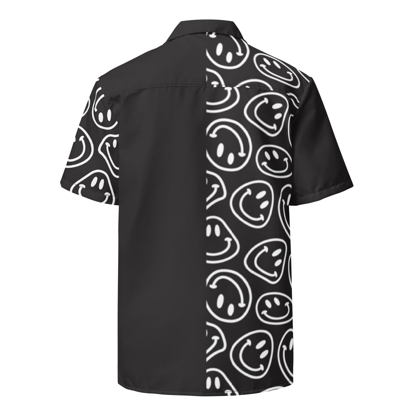 B&W Smiles Split Button Shirt