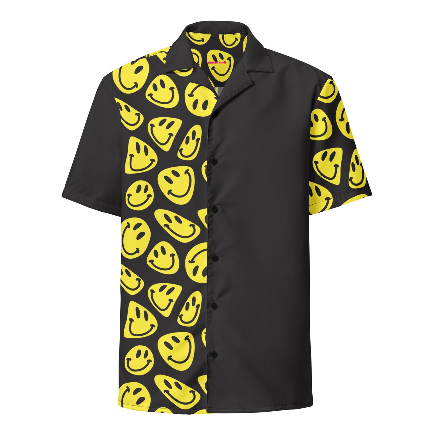 Trippy Split Smiles Button Shirt