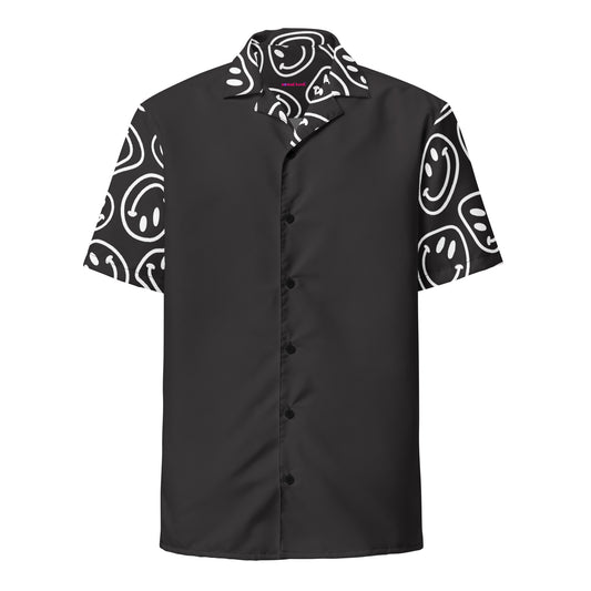 B&W Smiles Button Shirt