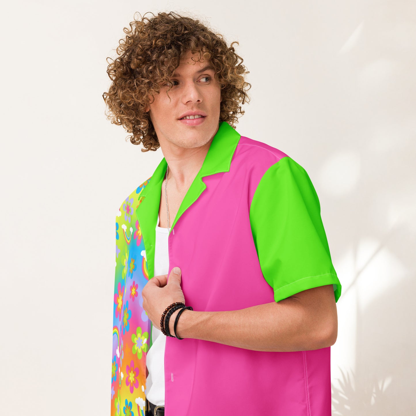 Funky Town Neon Button Shirt