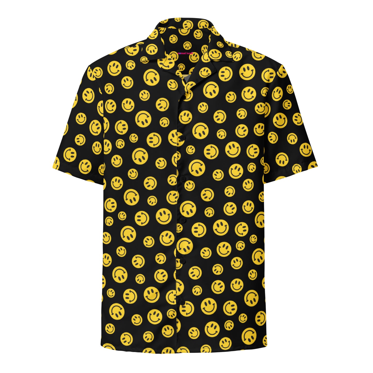 Yellow Smile Button Shirt