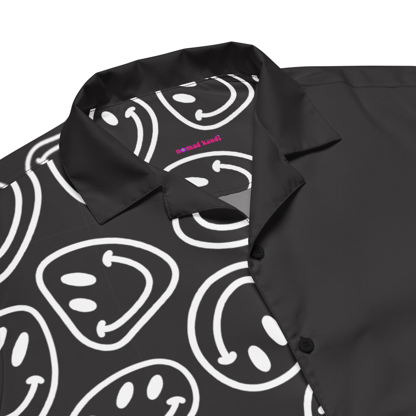 B&W Smiles Split Button Shirt