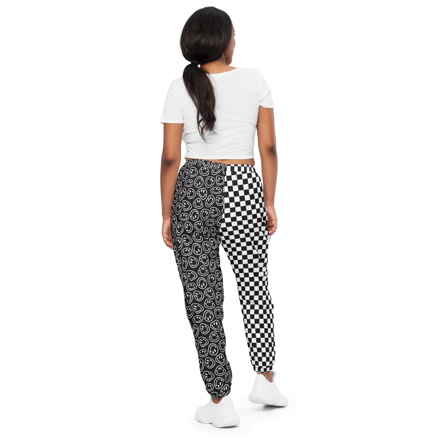 B&W Smiles Checkered Jogger