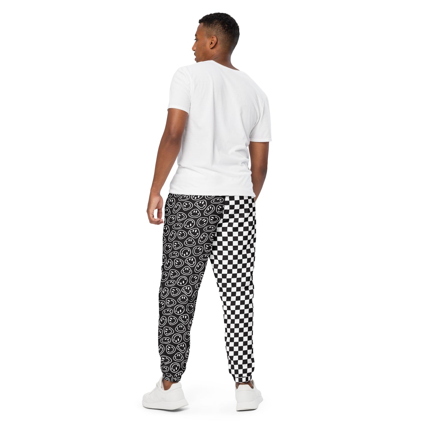 B&W Smiles Checkered Jogger