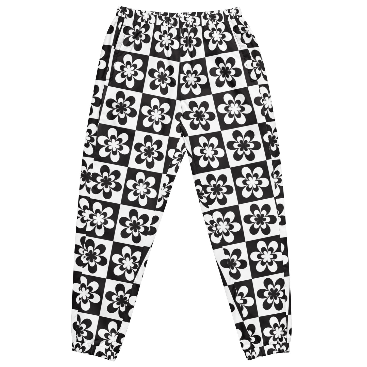 B&W Checker Daisy Joggers