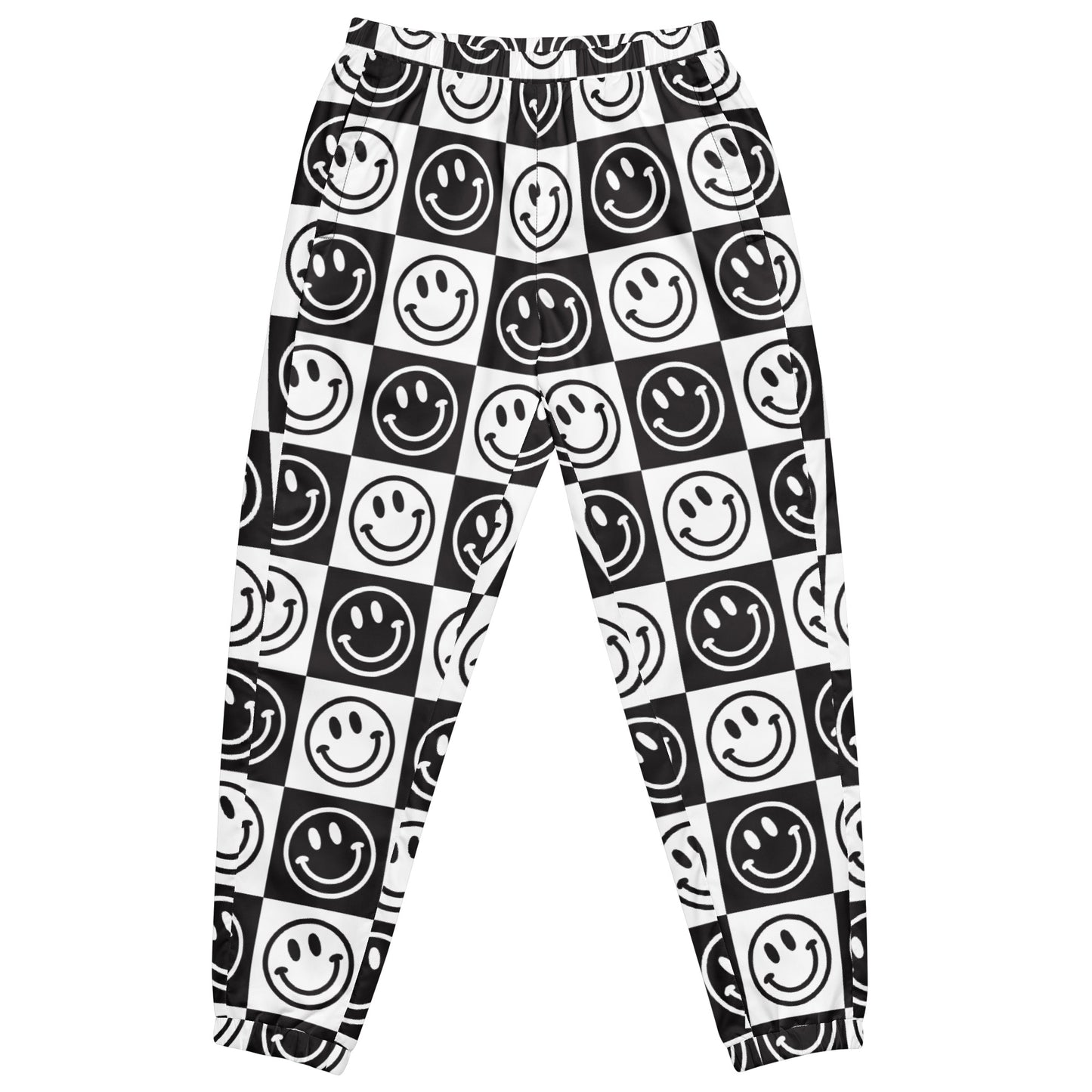 B&W Checker Smile Joggers