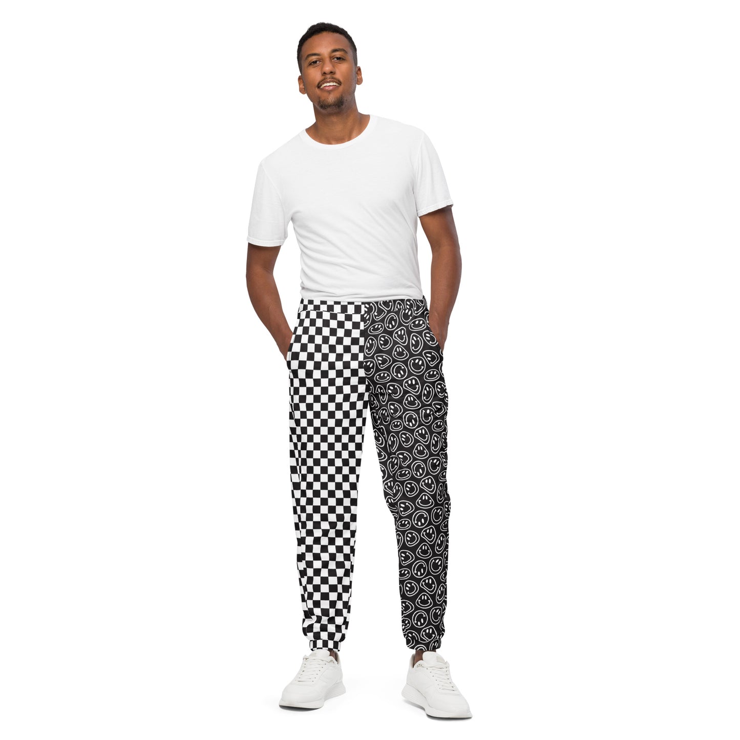 B&W Smiles Checkered Jogger