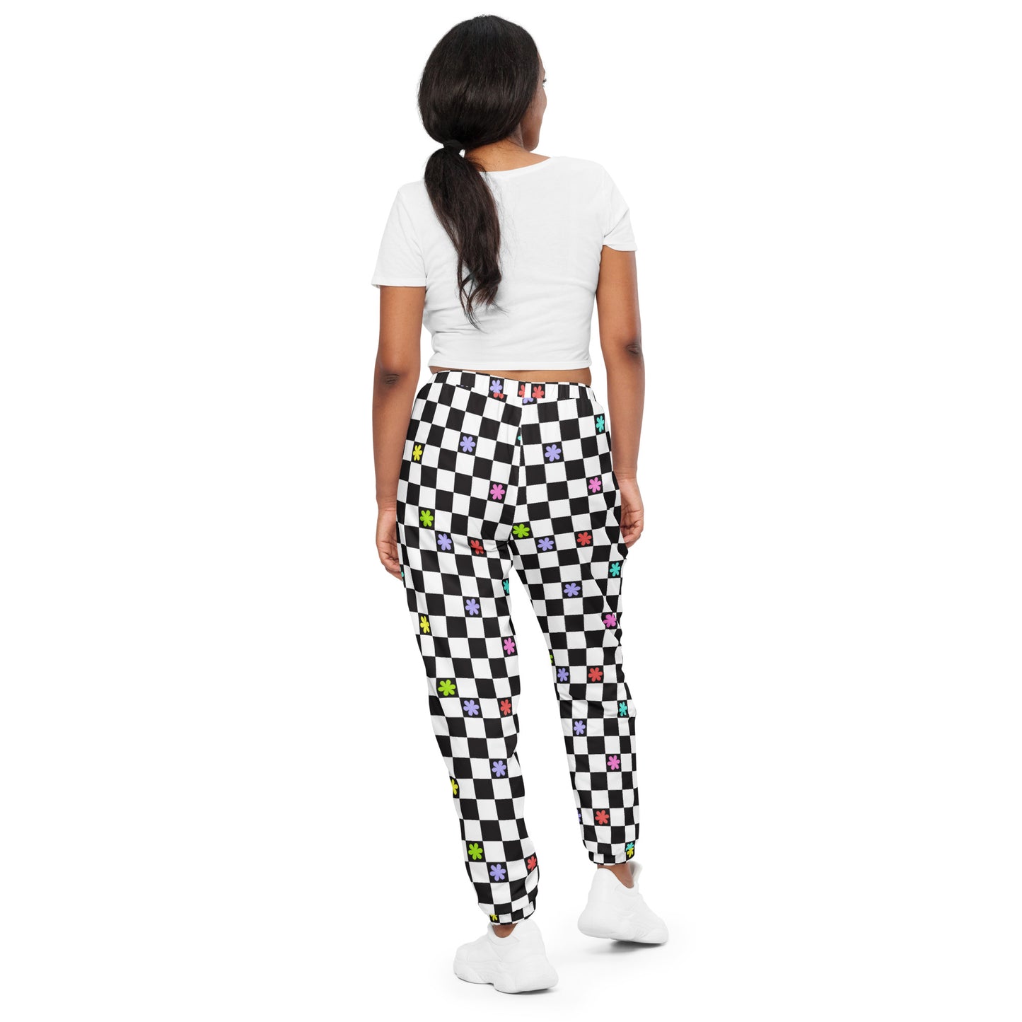 Checkered Flowers Joggers