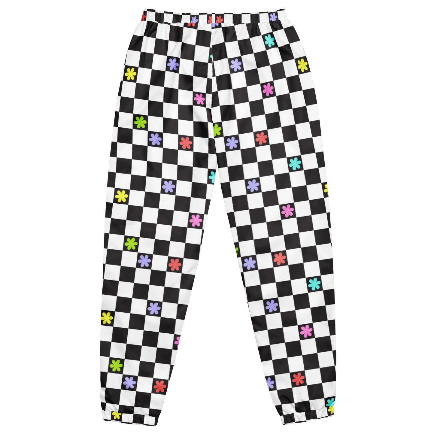 Checkered Flowers Joggers