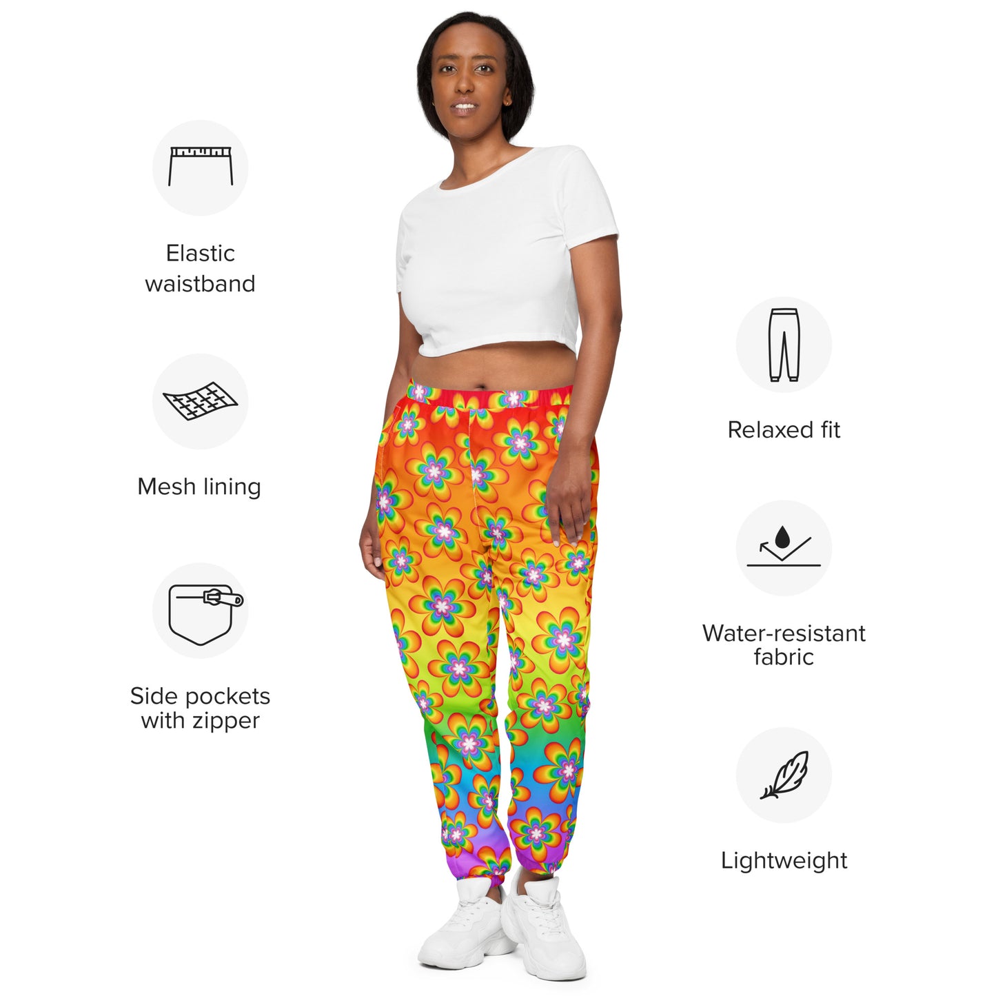 Rainbow Bloom Unisex Joggers