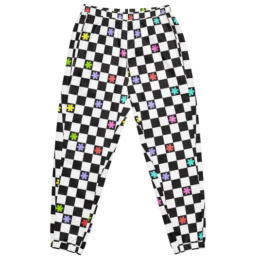 Checkered Flowers Joggers