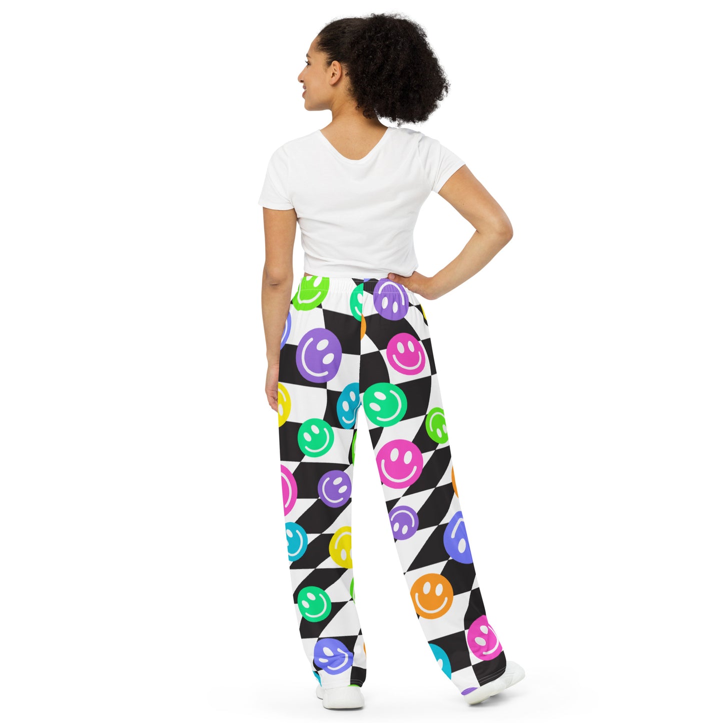 Happy Trippy Unisex Wide-leg Pants