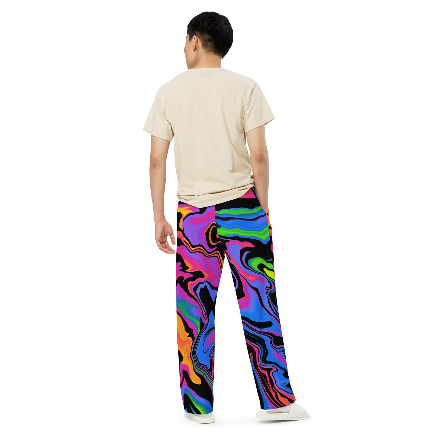 Dark Rainbow Unisex Wide-Leg Pants