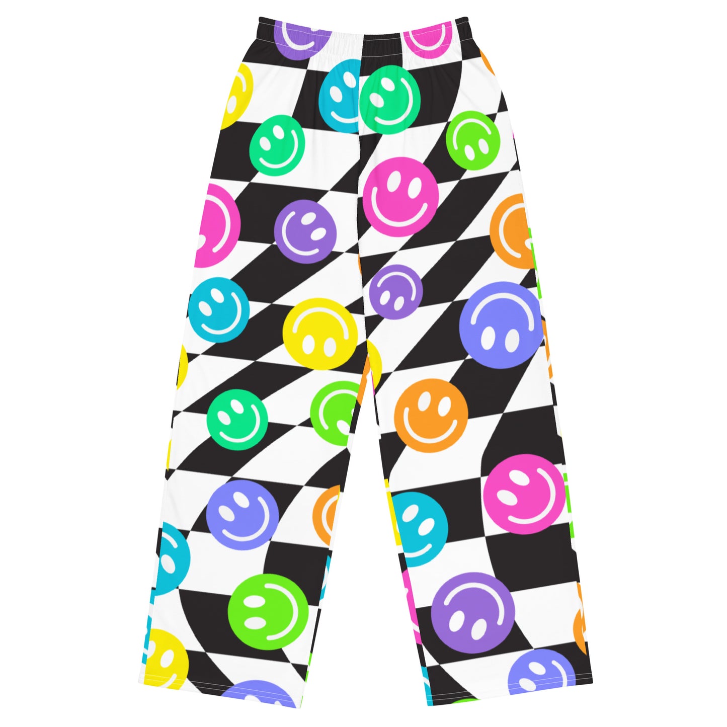 Happy Trippy Unisex Wide-leg Pants