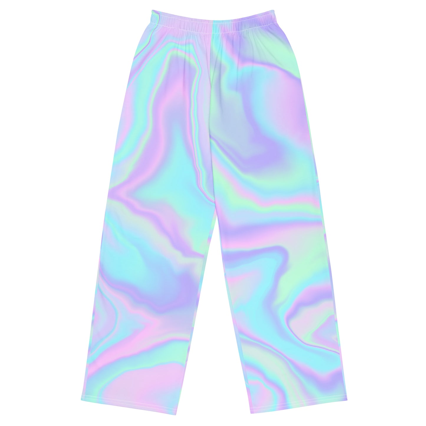 Pastel Watercolor Unisex Wide-Leg Pants