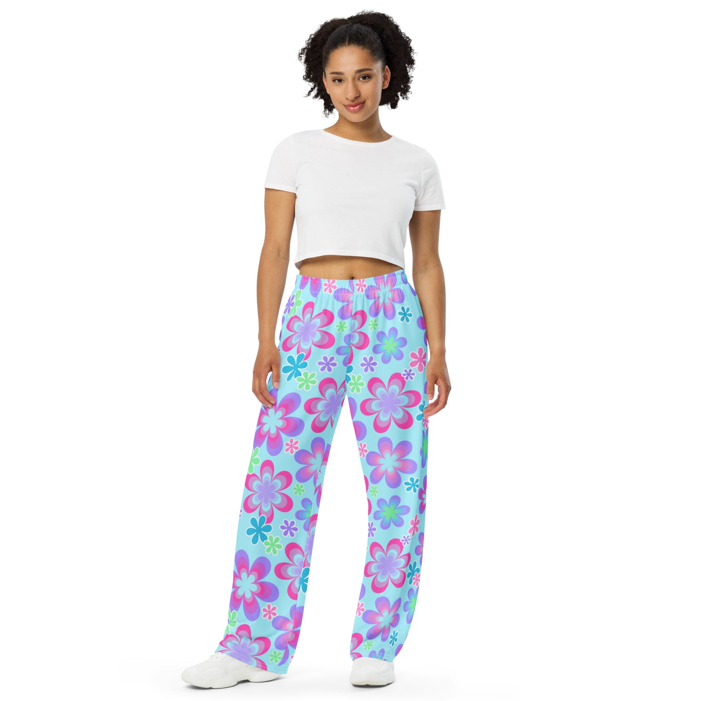 Blooming Unisex Wide-Leg Pants