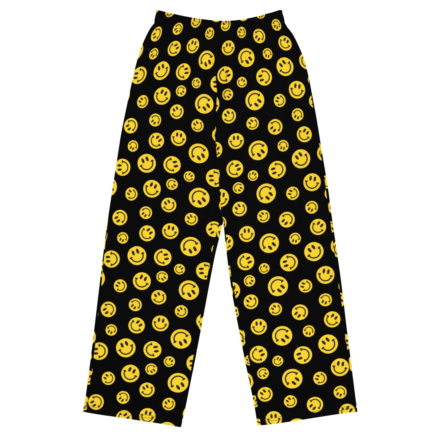 Yellow Smile Unisex Wide-Leg Pants