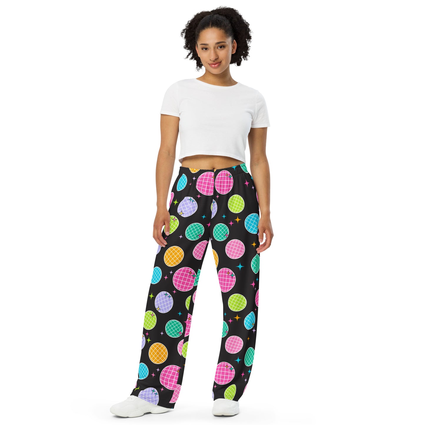 Disco Unisex Wide-Leg Pants