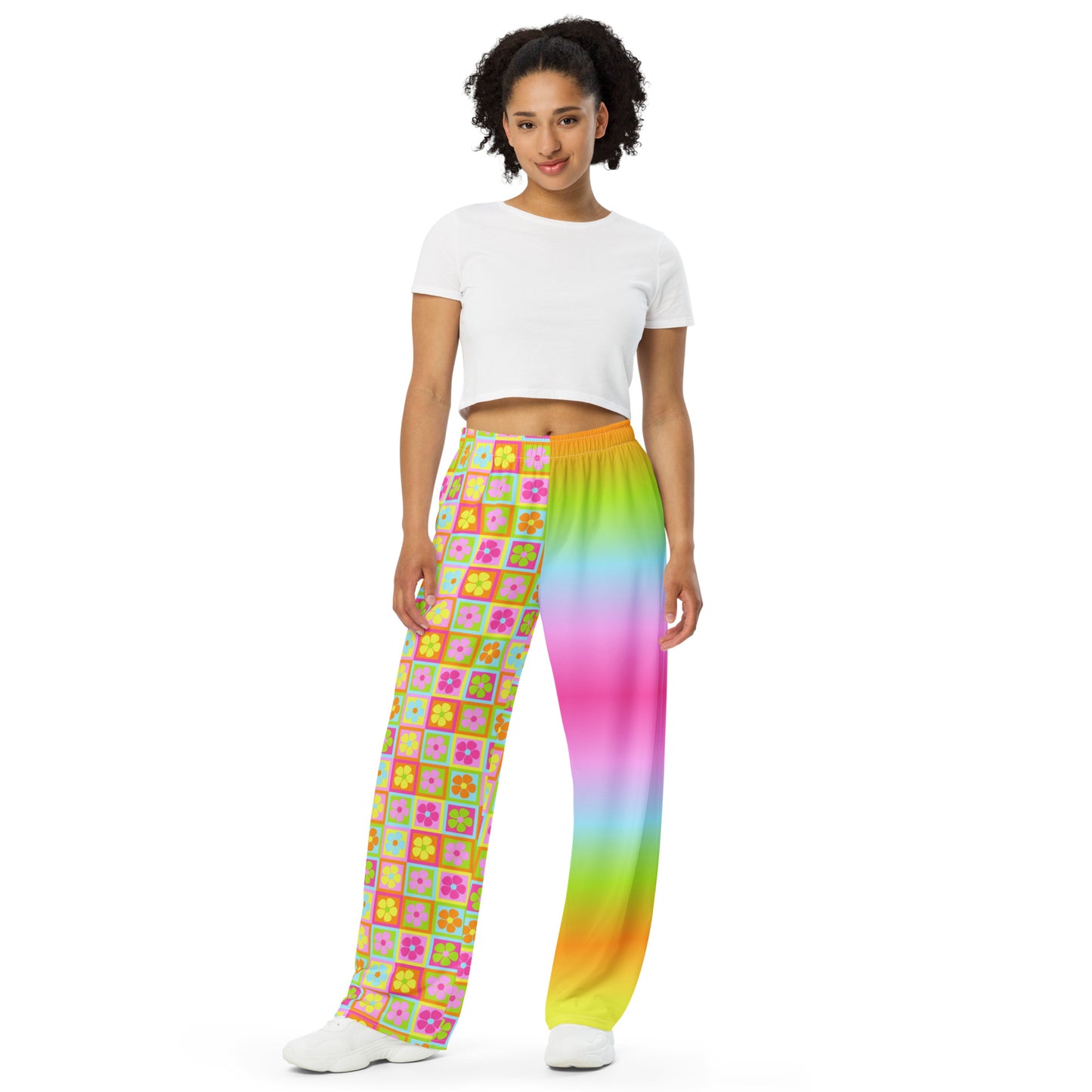 Full Bloom | Vibrancy Unisex Wide-Leg Pants