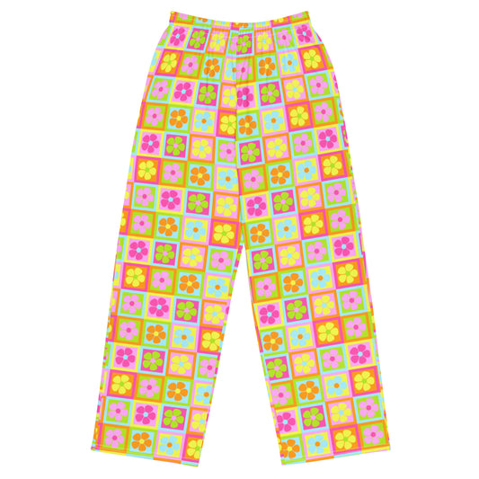 Full Bloom Unisex Wide-Leg Pants