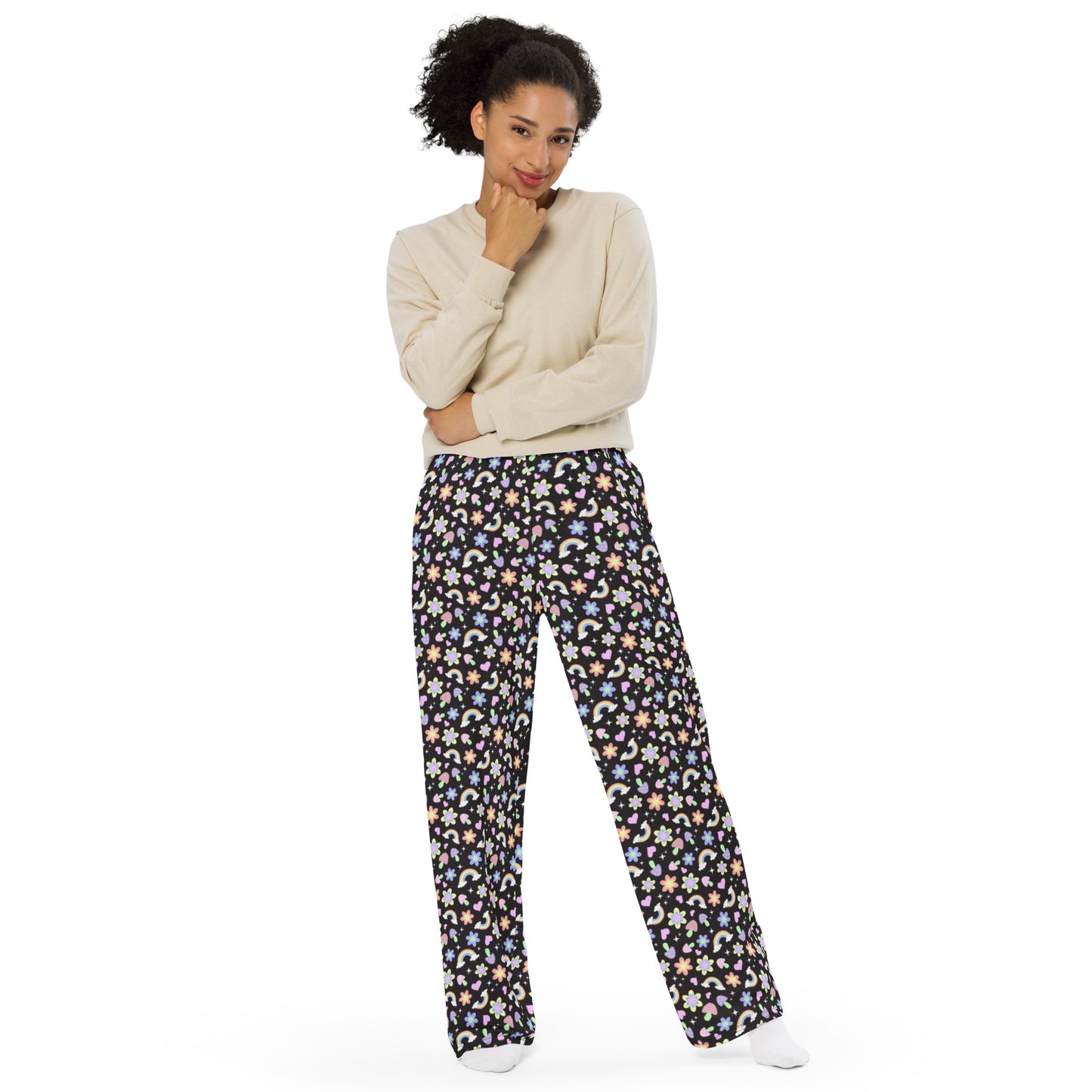 Dark Garden Unisex Wide-Leg Pants