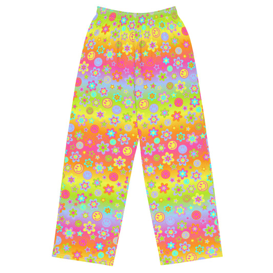 Electric Daze Unisex Wide-Leg Pants