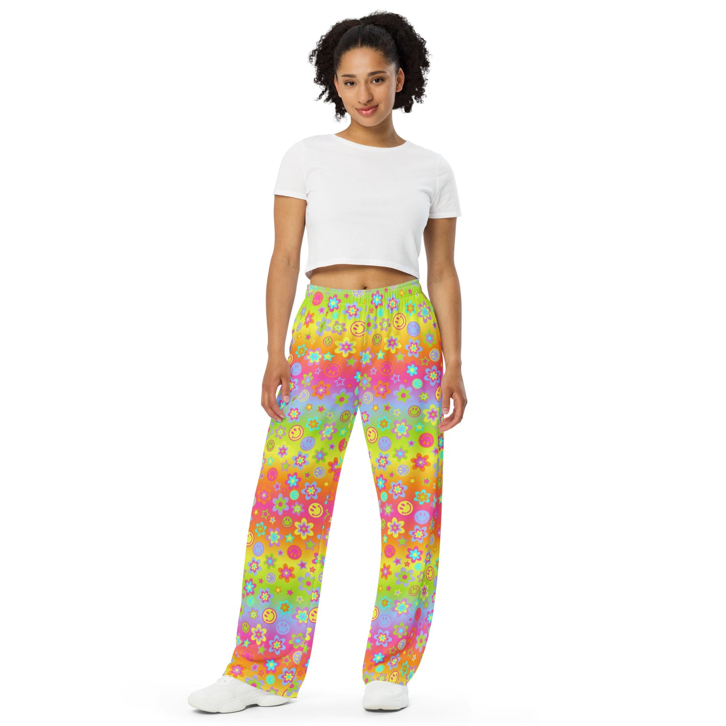 Electric Daze Unisex Wide-Leg Pants