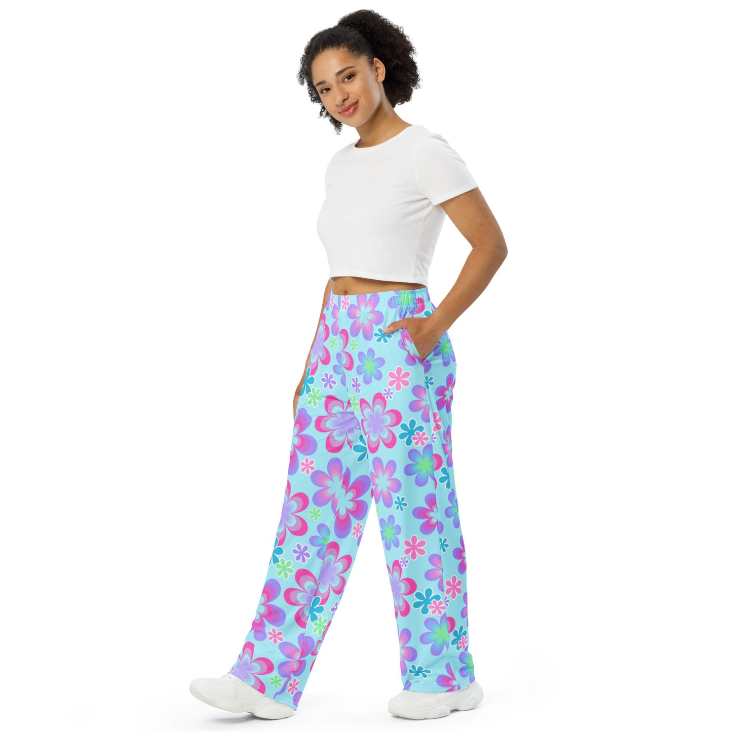 Blooming Unisex Wide-Leg Pants