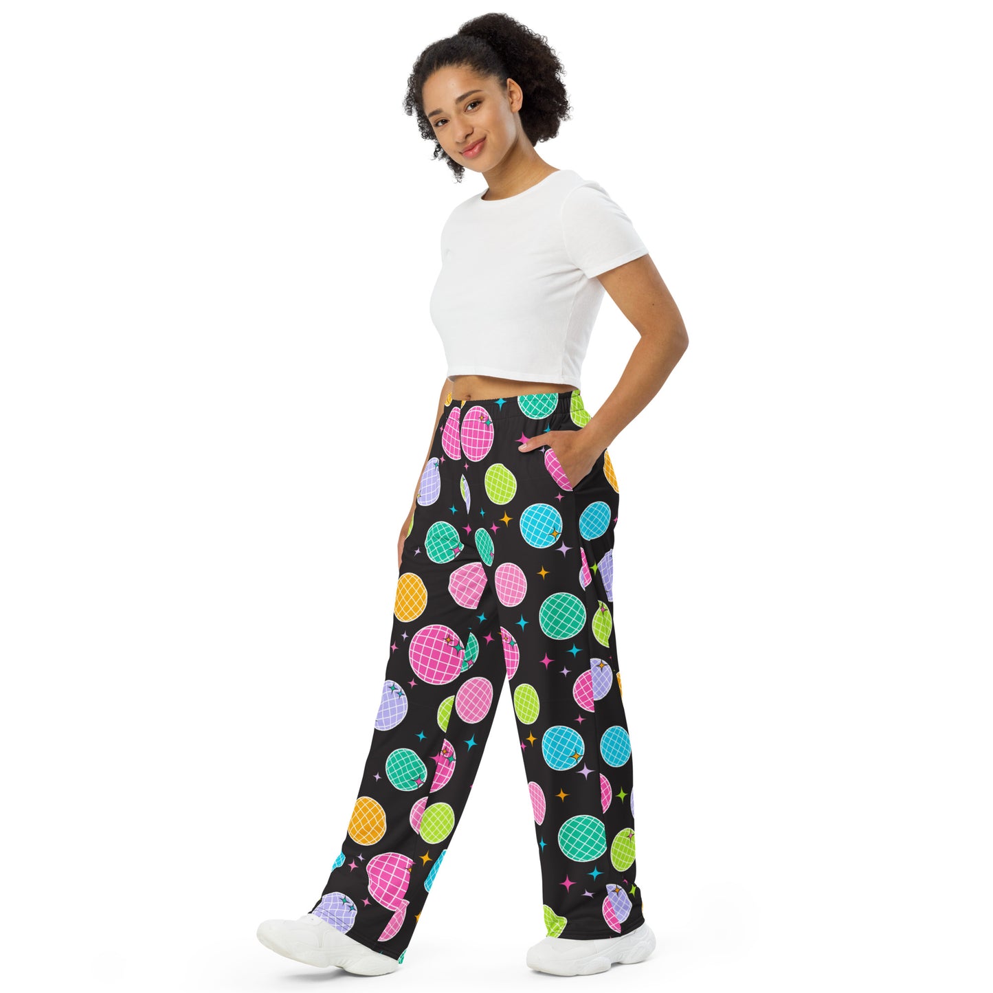 Disco Unisex Wide-Leg Pants