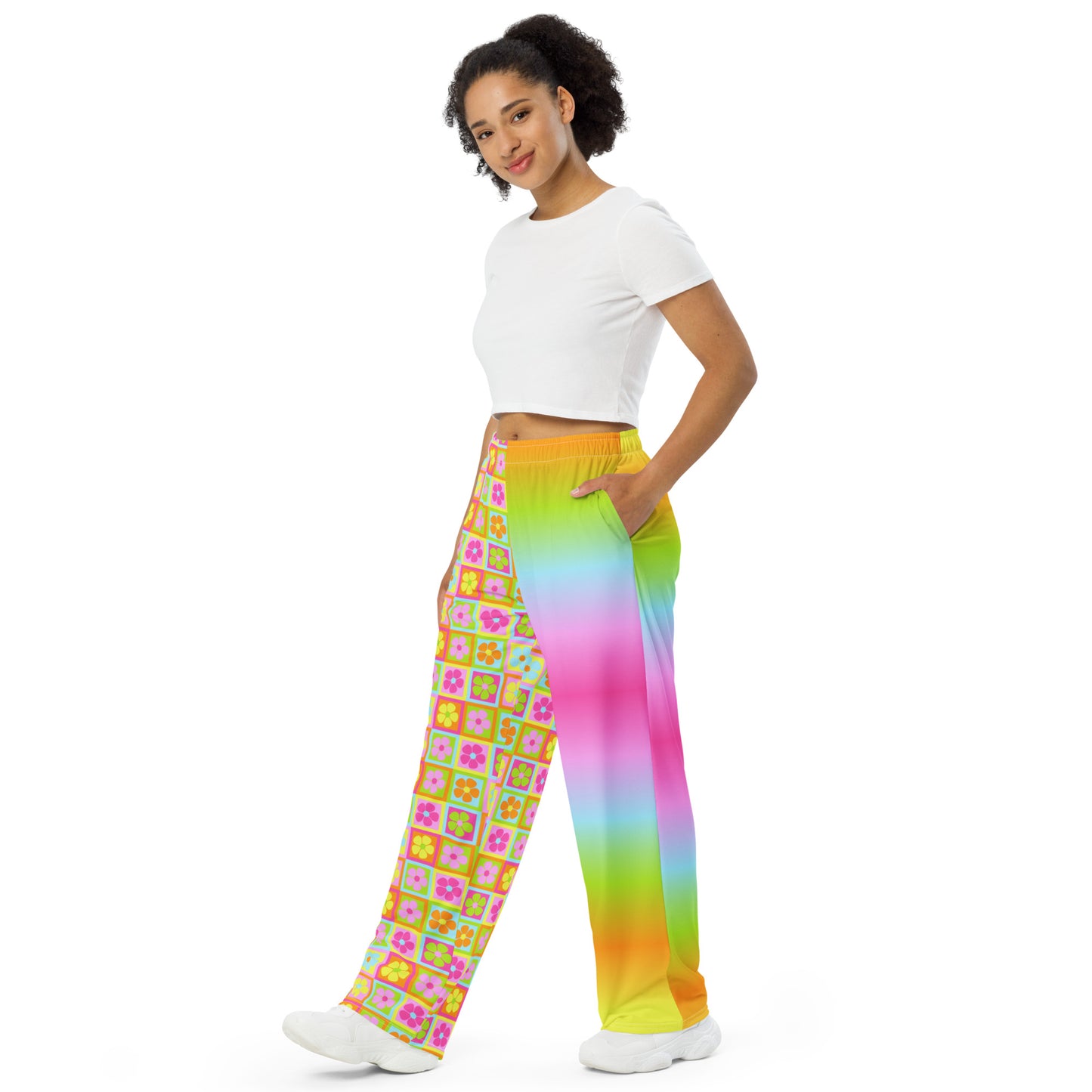 Full Bloom | Vibrancy Unisex Wide-Leg Pants