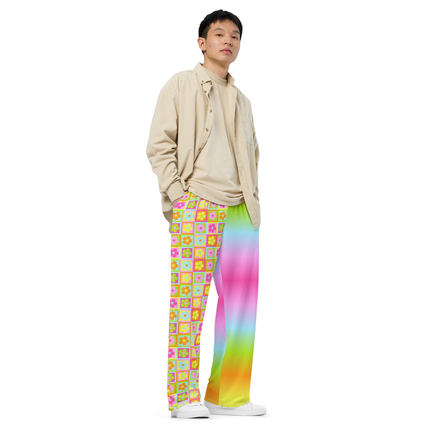 Full Bloom | Vibrancy Unisex Wide-Leg Pants