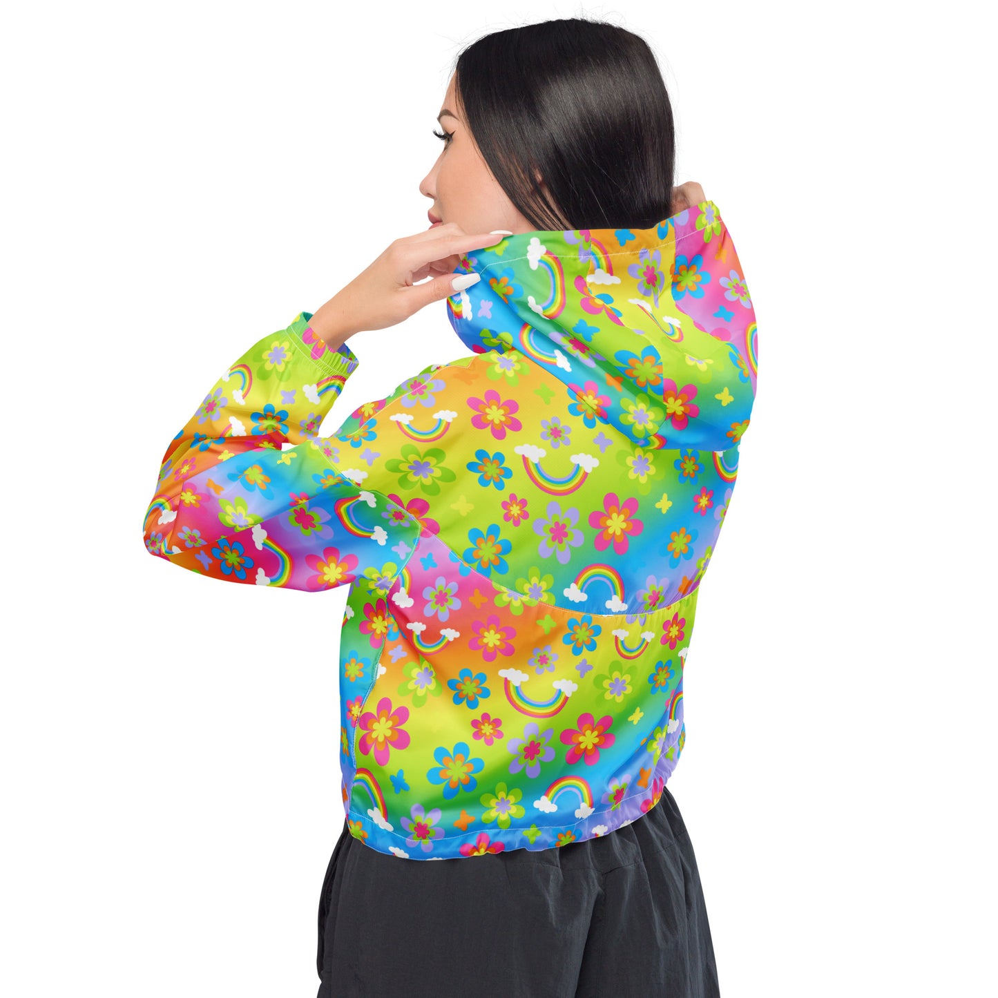 Funky Town Cropped Windbreaker