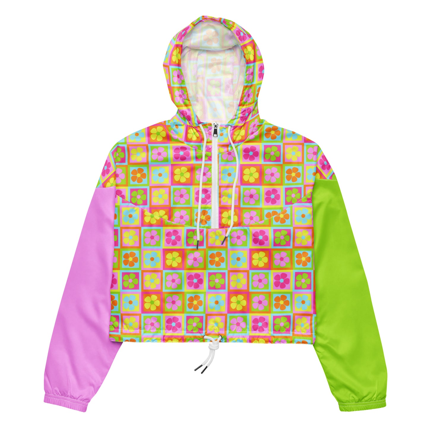 Full Bloom Cropped Windbreaker