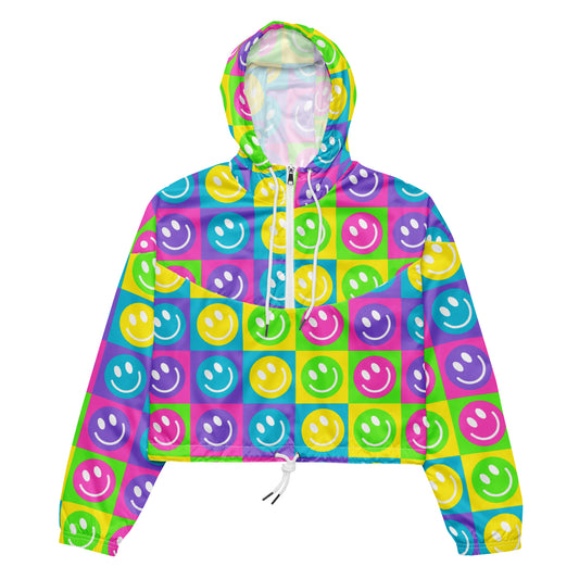 Happy Day Cropped Windbreaker