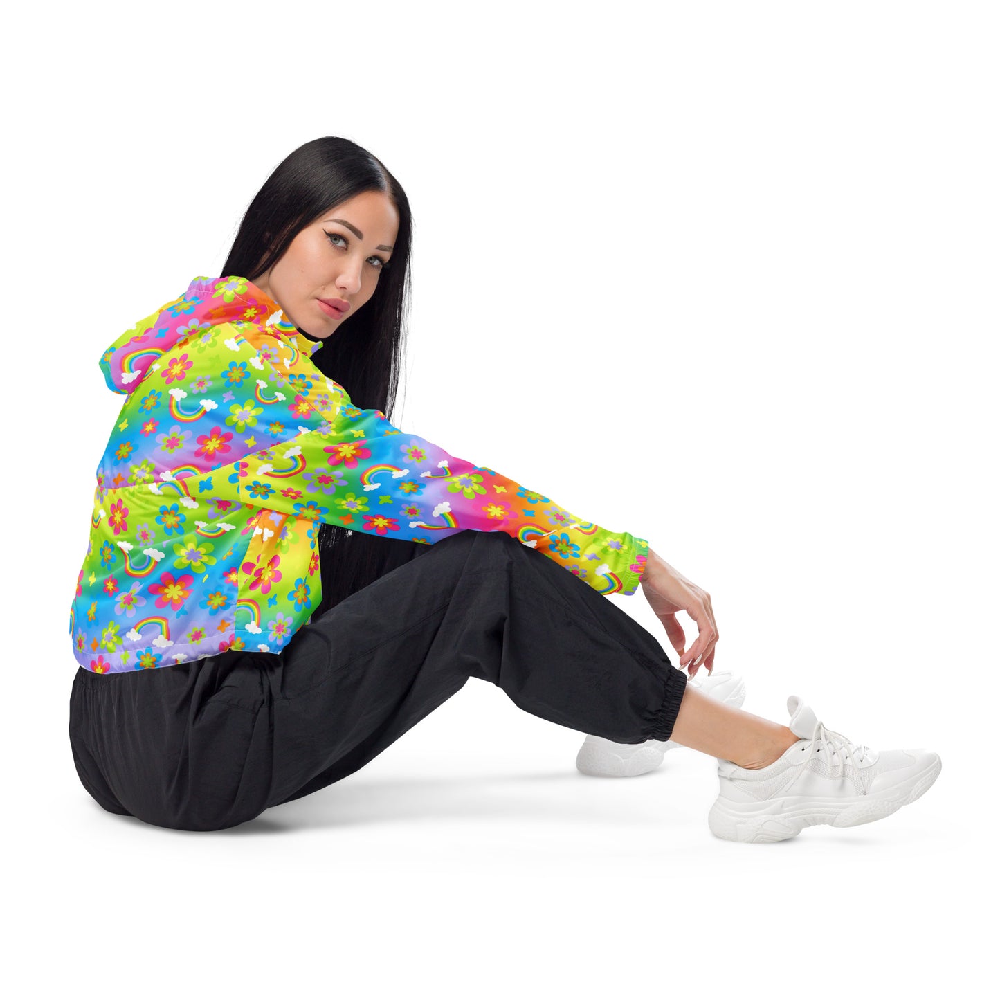 Funky Town Cropped Windbreaker