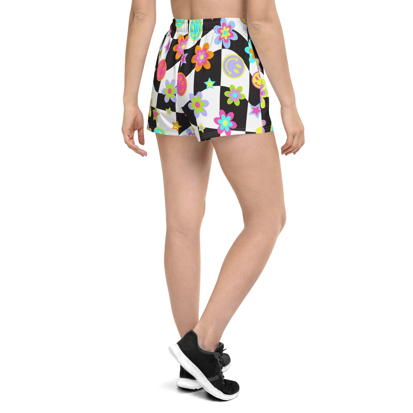 Groovy Checker Women’s Athletic Shorts