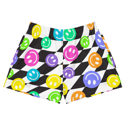 Happy Trippy Women’s Athletic Shorts