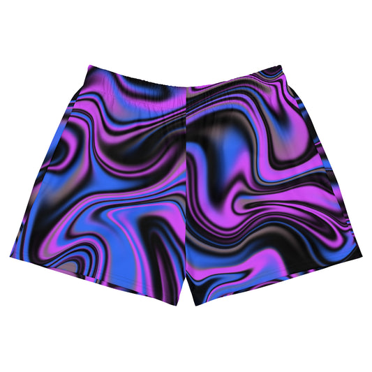 Purple Swirl Women’s Athletic Shorts