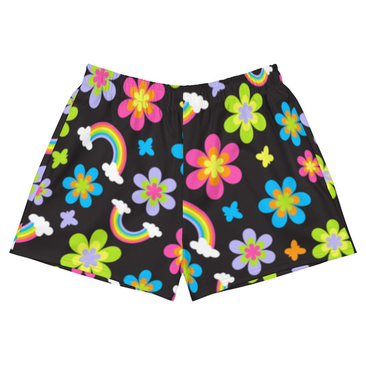 Funky Town Black Women’s Athletic Shorts