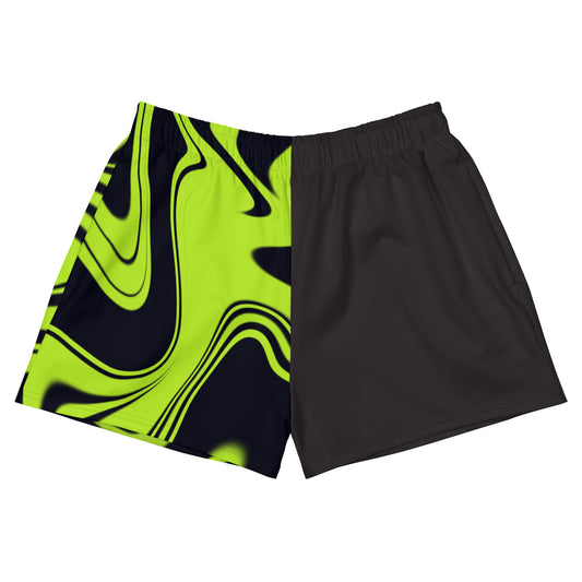 Green Swirl Women’s Athletic Shorts