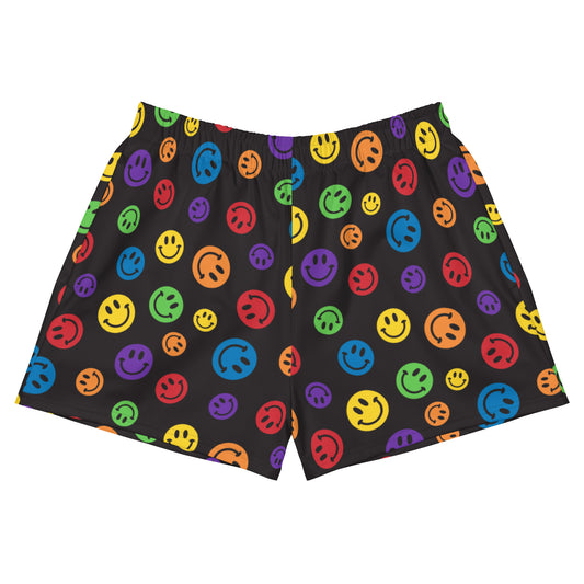 Rainbow Smiles Women’s Athletic Shorts