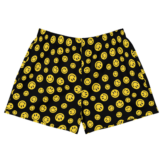 Yellow Smile Women’s Athletic Shorts